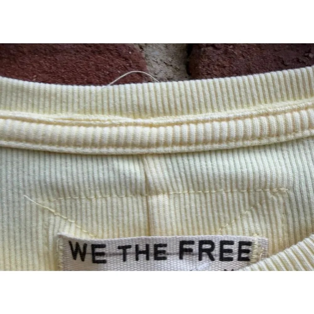 Free People X We The Free Ever Had Tee shirt yellow XS NEW